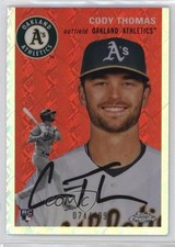 2023 Chrome Platinum Anniversary Topps Refractor 74/499 Cody Thomas #104 13w8