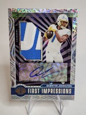 2023 Illusions Football Quentin Johnston First Impressions Auto Patch 6/10 (RC)