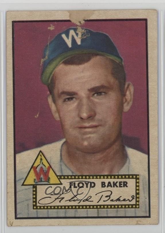 1952 Topps Semi-High # Floyd Baker #292 0o4t