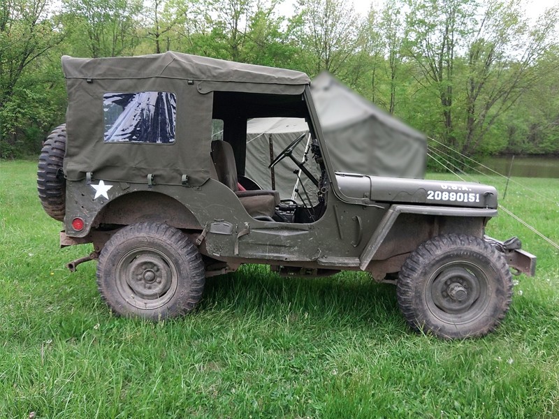 Soft Top For Jeep Willys M38A1/M38/CJ5 Fits on Cross Bows G