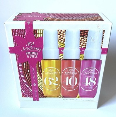 Sol De Janeiro 3 Pc Gift Set Cheirosa & Cheer 62 40 48 Spray Mini Travel Size