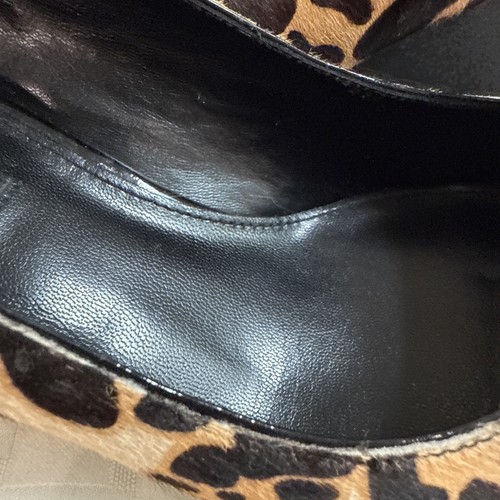 Scarpa elegante ECCO donna capelli di vitello stampa leopardata taglia -9,5 EU 40 tacco zeppa - Foto 16 di 19