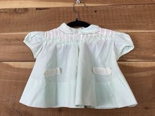 Vintage Pastel Green Dress Spring/Summer Handmade 3 Months 