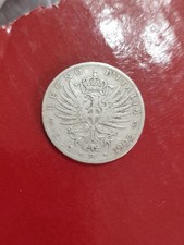 KINGDOM OF ITALY COIN VITTORIO EMANUELE III 1 LIRA EAGLE 1902.E ABBASTANZ BELL