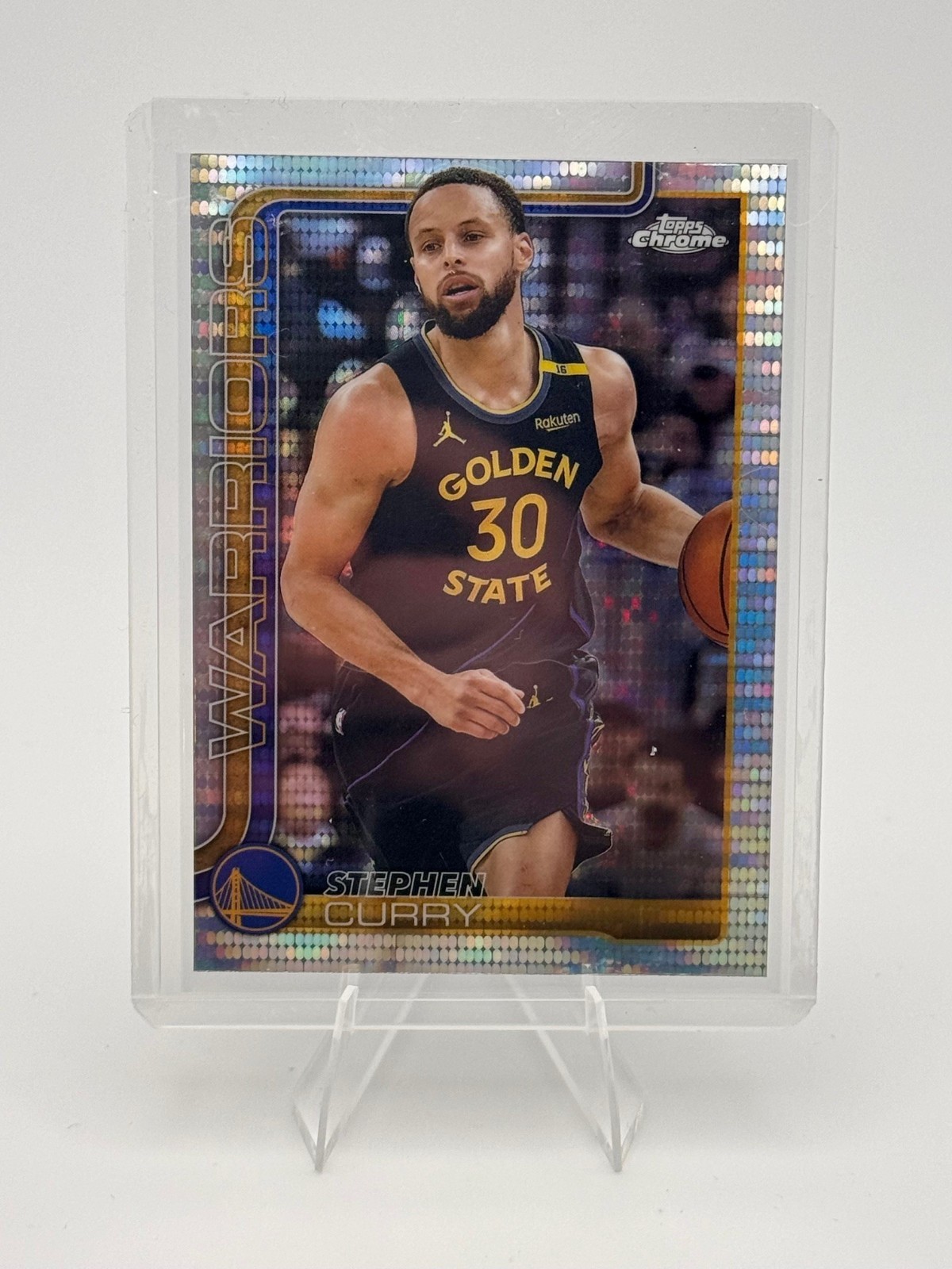 Stephen Curry 2025-26 Topps Chrome Pulsar Refractor #201