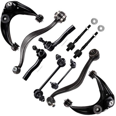 10pc Susp Kit For Mazda6 Lwr Upr Ctrl Arms Ball Jts Sway Links Tie Rod Ends
