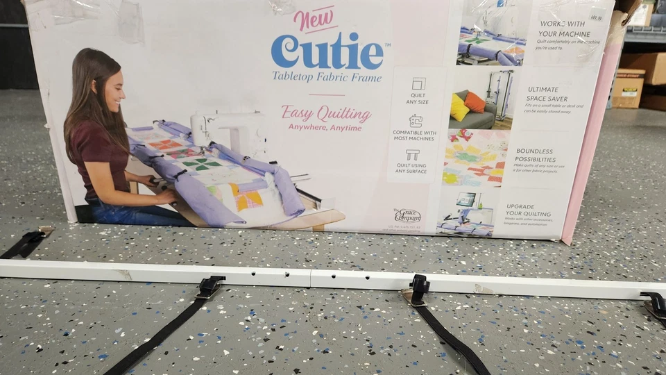 NEW Cutie Tabletop Quilting Frame Portable, Fits Most Sewing Machines - Image 2 of 4