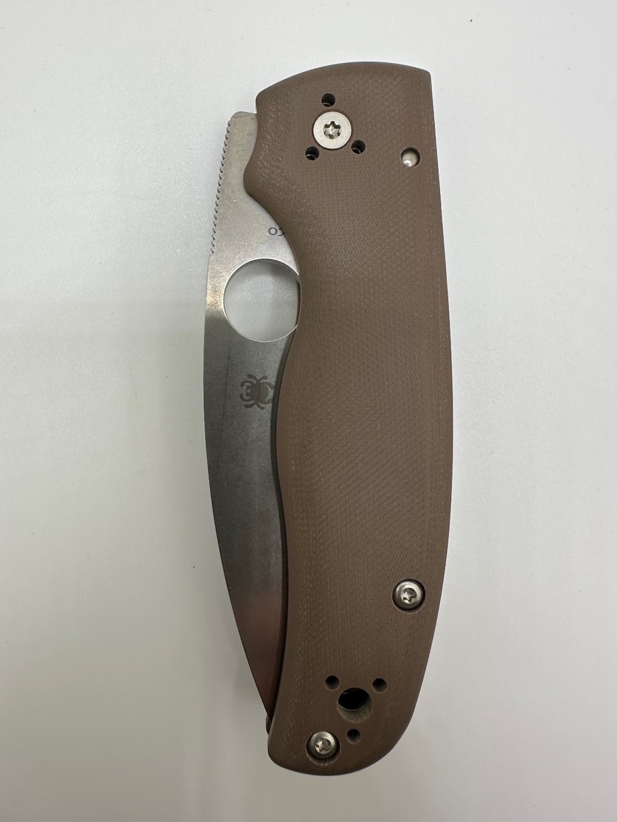 Spyderco Shaman/Brown G10 /15V Stonewash /C229GPBN15V Discontinued