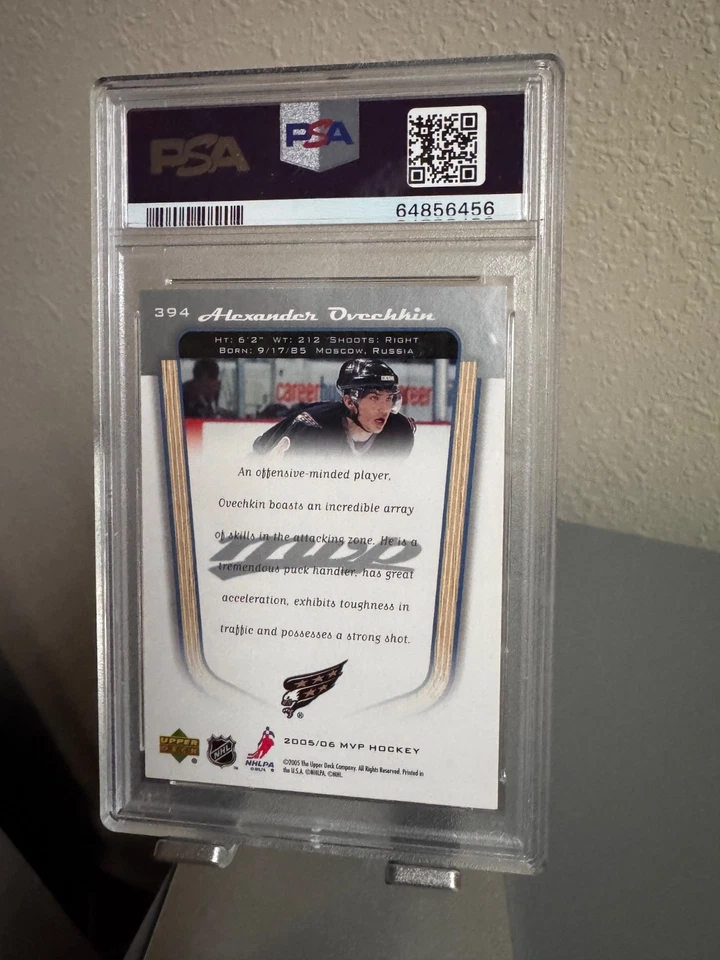MVP #394 2005 cubierta superior Alexander Ovechkin novato radiocontrol PSA 10 gemas como nuevo Foto 2 de 2