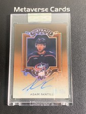 2023-24 UD Clear Cut Hockey Adam Fantilli Portraits Auto Gold 01/10
