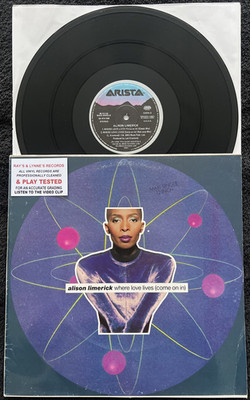 Alison Limerick - Where Love Lives (John Lewis Xmas) 12'' IMPORT TESTED NM VIDEO