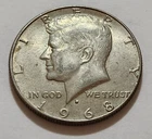1968-D Kennedy Half Dollar • 40% Silver • Circulated • X176
