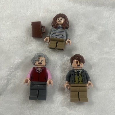 Lego Harry Potter minifig lot  Remus Lupin trolley witch granger Dual-side Head 