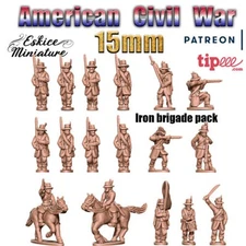 Iron Brigade Pack - American Civil War - 15mm -  Eskice Miniature