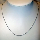 Vintage Silver Tone 17” Long Chain Link Costume Jewelry Necklace Hook Clasp