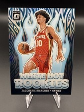 2024-25 Donruss Optic - White Hot Rookies Zaccharie Risacher #4 Holo Prizm (RC)