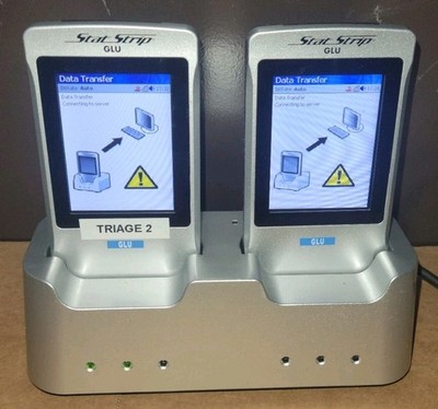 2xNova Biomedical StatStrip Glucose Meter W/ Duble Battery Docking Station as-is