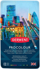 Colored Pencils, Procolour Pencils, Drawing, Art, Metal Tin, 12 Count 2302505 