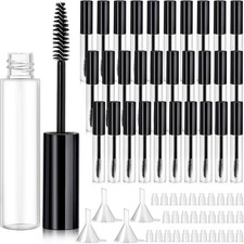 Maitys 30 Pack 10 ml Empty Mascara Tubes with Brush Wand Refillable Black