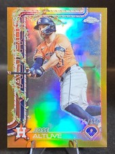 2025 Topps Chrome Holiday Jose Altuve Chrome Gold 25/50