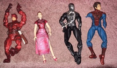 Marvel Legends Select Spiderman Mary Jane Amazing Figure Black Custom Daredevil