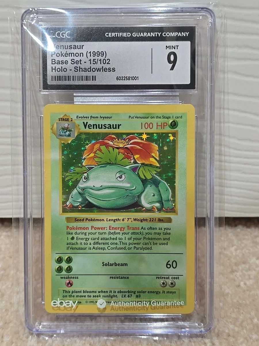 Pokmon TCG Base Set Venusaur Grade 9 Individual Collectible Card Game Cards  for sale - eBay