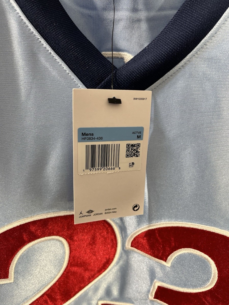 Supreme x Jordan Warm-up Jersey | Mens M | Blue | HF0834-436 | eBay