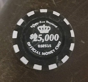  Official Money Chip - Twenty-Five Thousand $25,000 - Black 