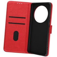 Avizar, Kunstlederetui Mit Standfunktion Honor Magic 6 Lite 5G, Rot