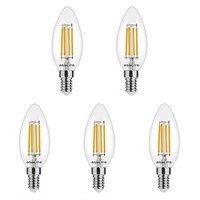 Asalite E14 Led-Lampe B35 4W 400Lm 4000K Neutralweiß 5 StüCk