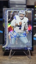 2025 Topps Chrome Dak Prescott Black Lava Auto /10 ON CARD Cowboys #BA-DP 🔥🔥🔥