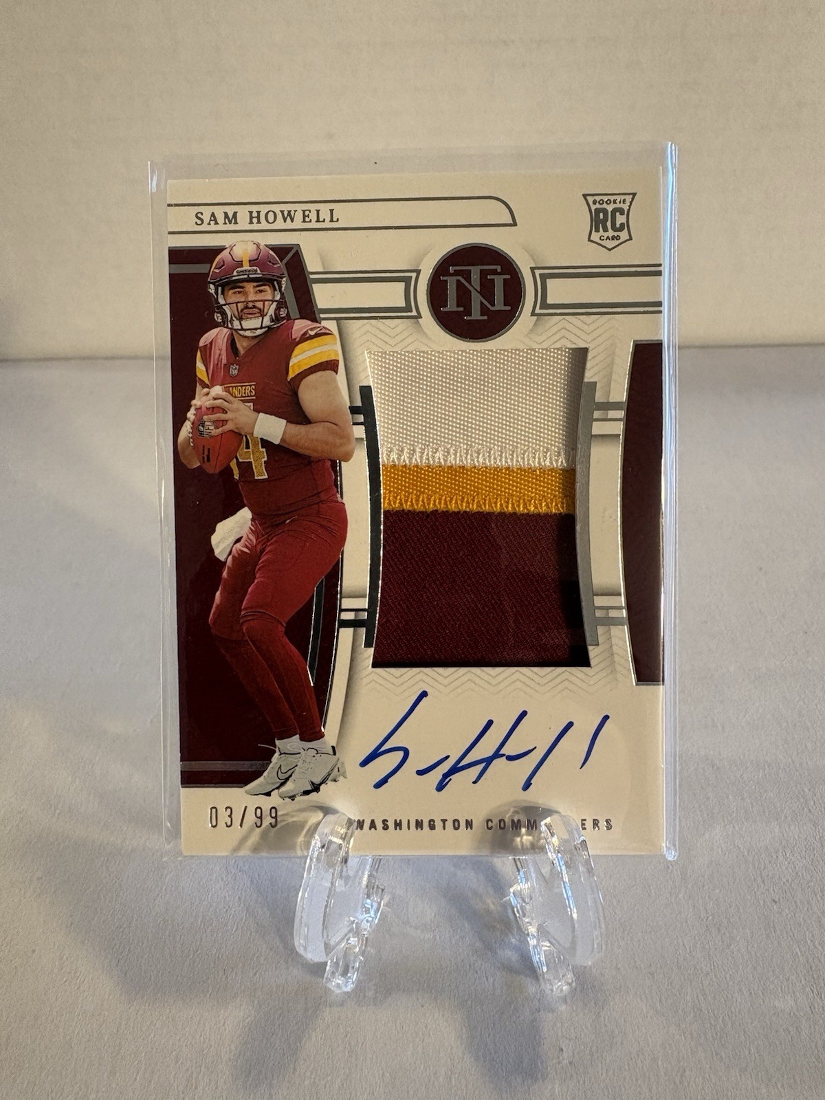 2022 Panini National Treasures - Rookie Patch Auto Sam Howell #160 SP /99 (C)