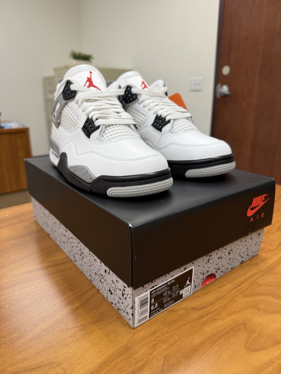 Air Jordan 4 'White Cement' 2025 FV5029-100 Men's Size 8
