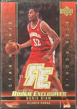 2003-04 BORIS DIAW UPPER DECK STAR ROOKIE JERSEY CARD #J17!. rookie card picture