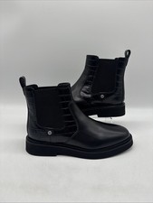 Barbour Leather Casual Ankle Chelsea Boots Black UK 7 EU 40 New