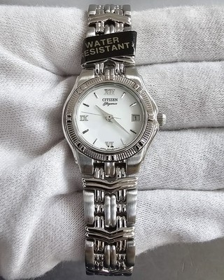 New Citizen Elegance White Dial SS Women's Watch EU0230-50A (Store Display)