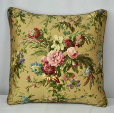 NEW Corded Custom Accent Pillow made w Ralph Lauren Adriana Floral Fabric 20x20