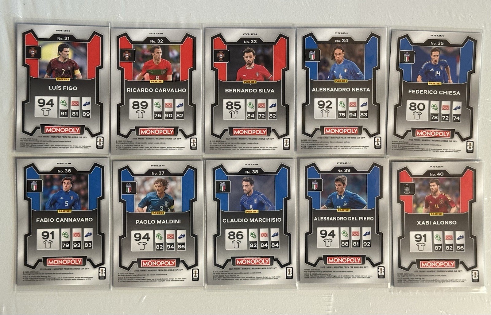 🔥BLUE Wave COMPLETE SET! Panini Prizm 2026 FIFA World Cup Monopoly Messi Yamal view 17