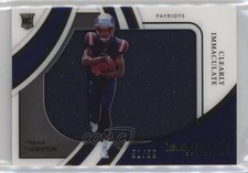 2022 Panini Immaculate Clearly Rookie Jerseys 51/99 Tyquan Thornton #IRJ-TTH w6g