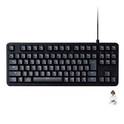 Elecom Tk-Gk20Tbk Wired Mechanical Gaming Keyboard With Full Key Rollover, Japa_