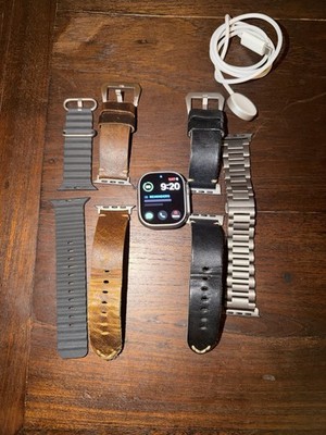 Apple Watch Ultra 3 Natural With 4 Straps - Flawless Condition
