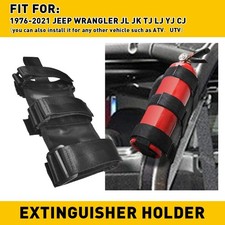 1/2set Black Fire Holder Extinguisher Strpe F...