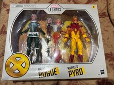 Hasbro Marvel Legends Series Marvel   s Rogue and Pyro 6  Action Figure Very Nice.