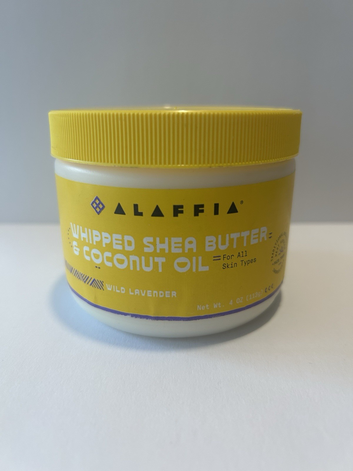 Whipped Shea Butter & Coconut Oil Wild Lavender  4 Oz By Alaffia  NEW! EXP 08/26
