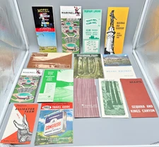 1960's California Travel Brochures Alligator Farm Marineland Kit Carson Sequoia!