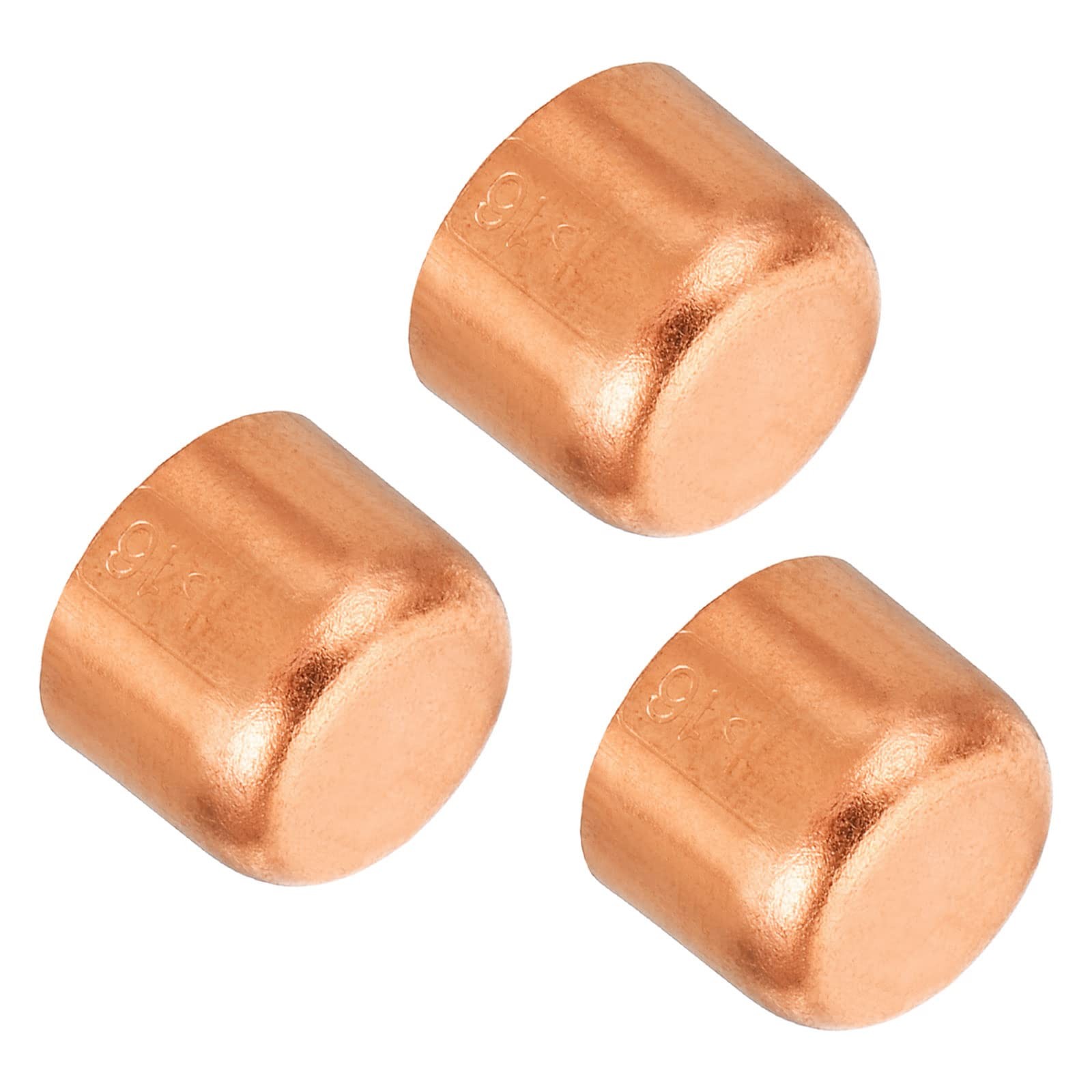 PATIKIL Copper Pipe End Cap Fitting 5/8 Inch ID Inch,