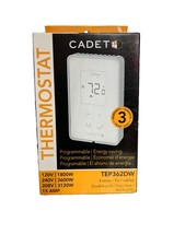 Cadet Programmable Electronic Thermostat - White, 3600W