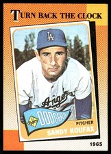 Sandy Koufax 1990 Topps #665 Dodgers MLB READ FREE SHIPPING AutographDen