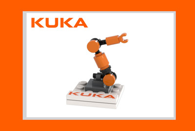 KUKA Roboterarm Mini-Modell aus LEGO Bausteinen | inkl. gedruckter Anleitung NEU