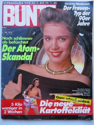 Bunte Nr 4/1988, Desiree Nosbusch, Monika Pflug, Götz George, Udo Lindenberg